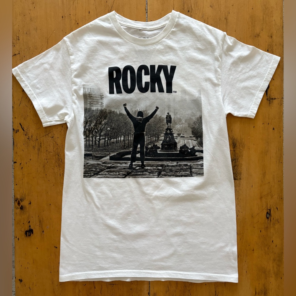 Rocky White Graphic Tee Men’s US S